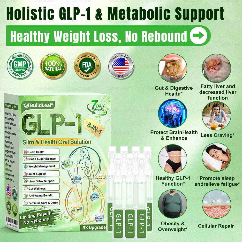 Official Store | BuildLeafยฎ GLP-1 8-in-1 Slim & Healthy Oral Solution (Once a day, results in 7 days), With 100 Billion CFU Active Probiotics โ
Supports weight management, heart health, diabetes, gut & womenโs health, while firming skin & boosting energy.