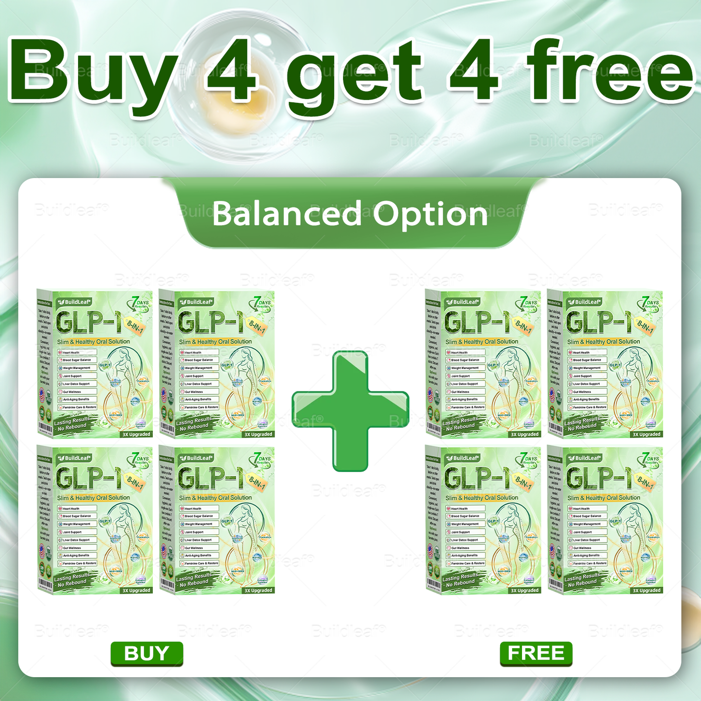 Official Store | BuildLeafยฎ GLP-1 8-in-1 Slim & Healthy Oral Solution (Once a day, results in 7 days), With 100 Billion CFU Active Probiotics โ
Supports weight management, heart health, diabetes, gut & womenโs health, while firming skin & boosting energy.