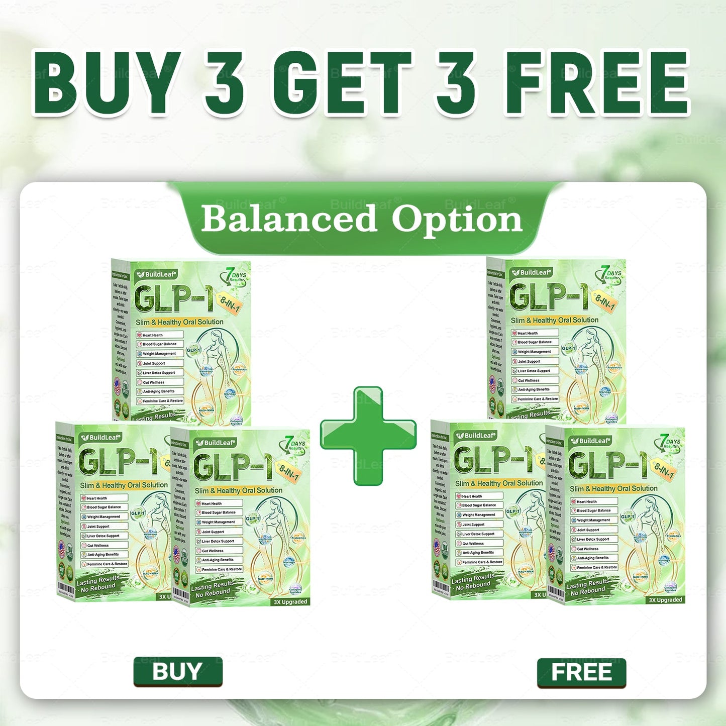 Official Store | BuildLeafยฎ GLP-1 8-in-1 Slim & Healthy Oral Solution (Once a day, results in 7 days), With 100 Billion CFU Active Probiotics โ
Supports weight management, heart health, diabetes, gut & womenโs health, while firming skin & boosting energy.